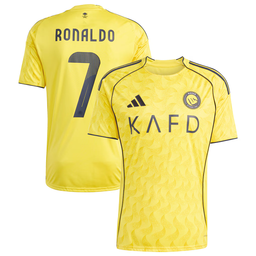 Cristiano Ronaldo Al-Nassr FC 2025/26 Home Player Jersey – Yellow