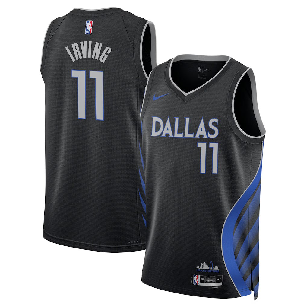 Kyrie Irving Dallas Mavericks Unisex 2025/26 Swingman Jersey - Black - City Edition