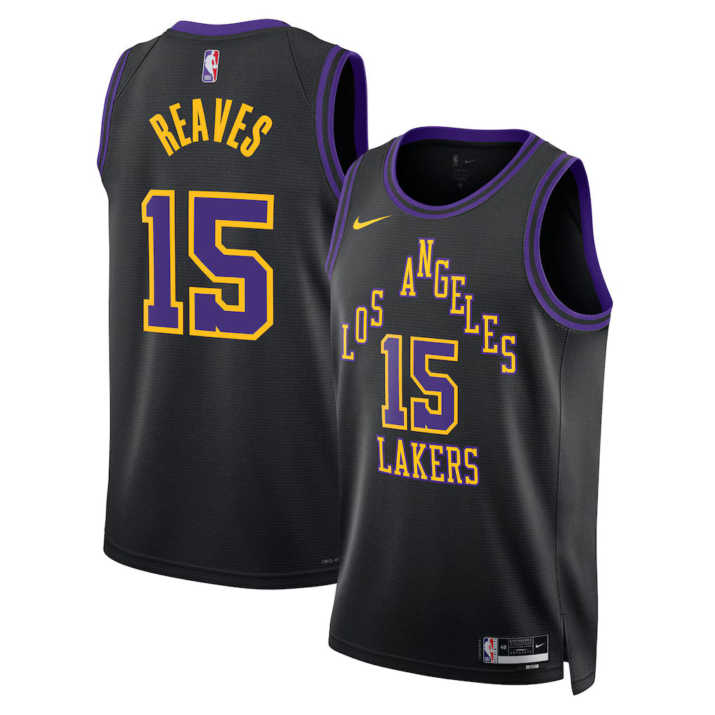 Austin Reaves Los Angeles Lakers Unisex 2025/26 Swingman Jersey - Black - City Edition