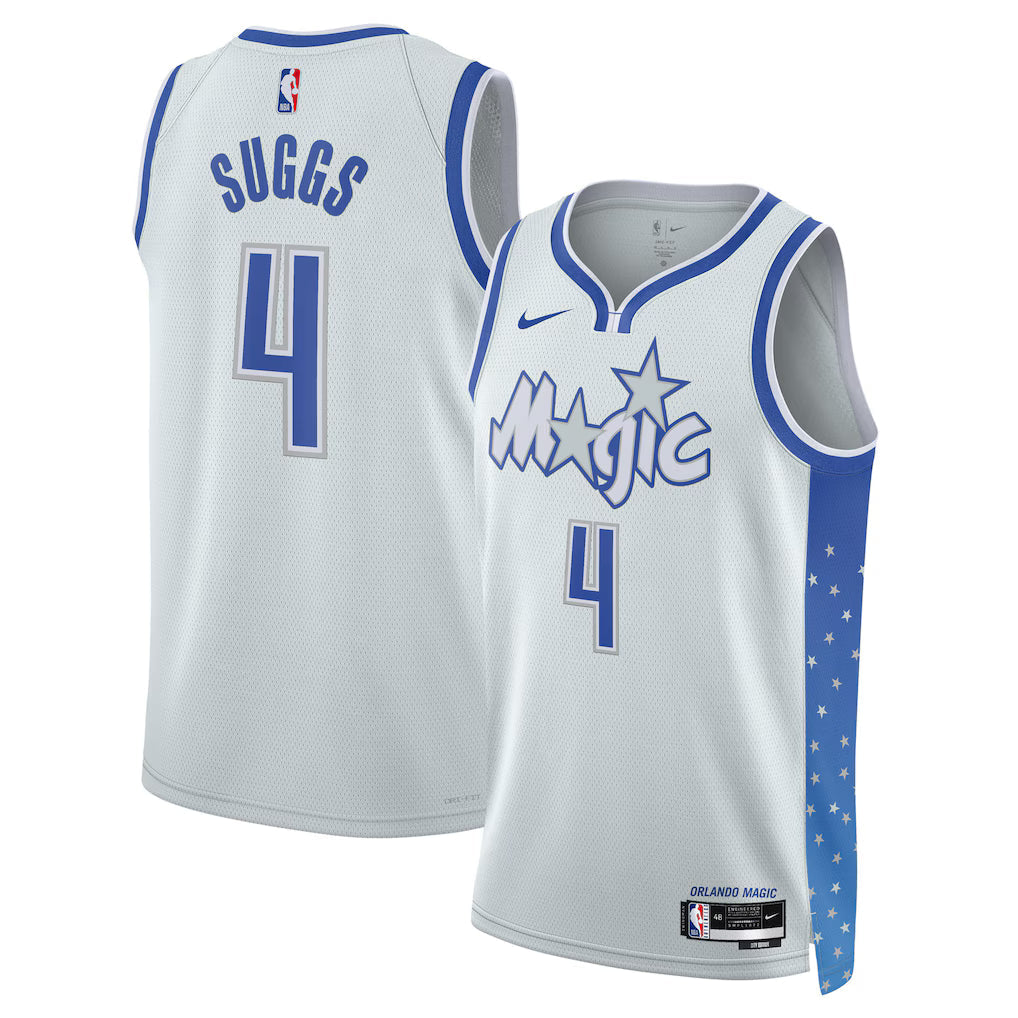 Jalen Suggs Orlando Magic Unisex 2025/26 Swingman Jersey - Silver - City Edition