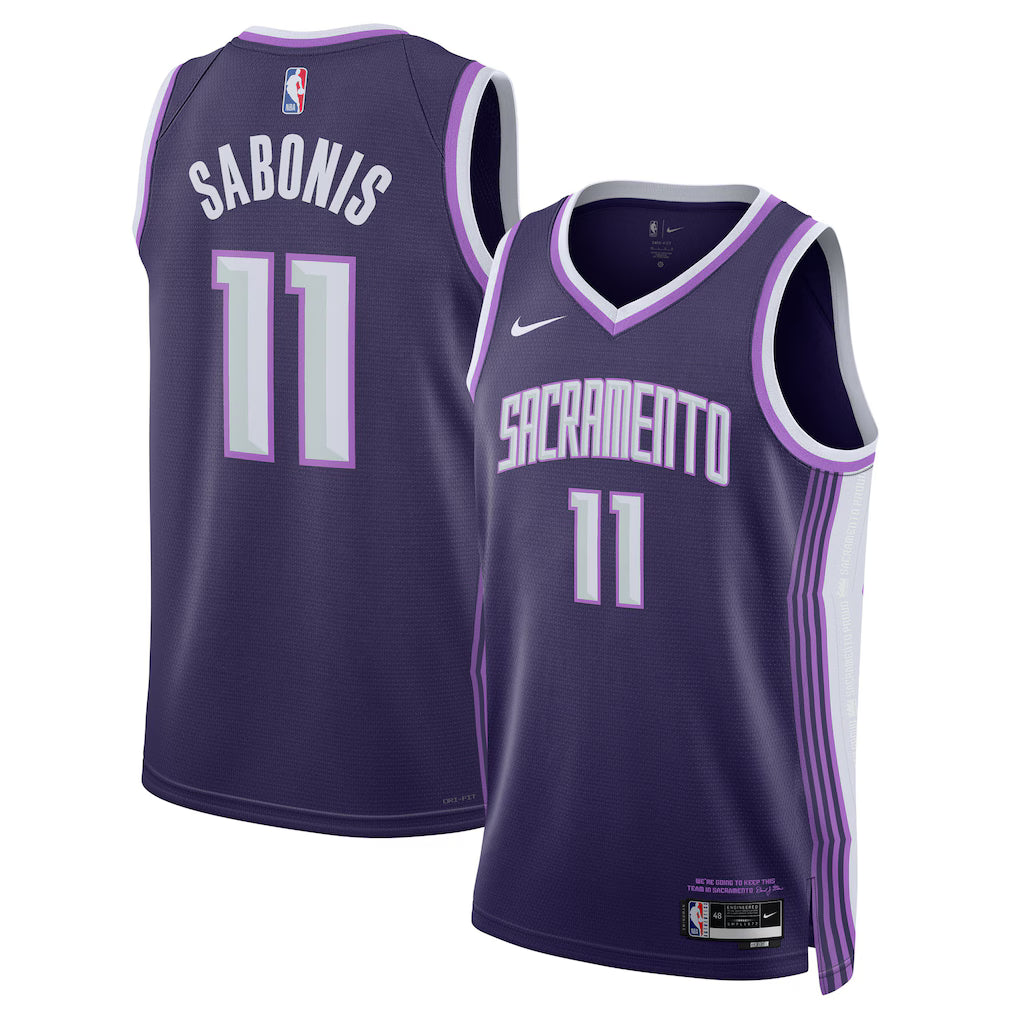 Domantas Sabonis Sacramento Kings Unisex 2025/26 Swingman Jersey - Purple - City Edition