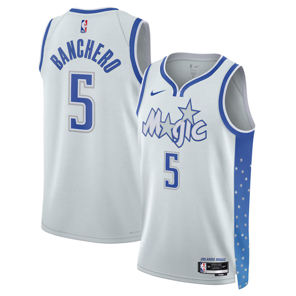 Paolo Banchero Orlando Magic Unisex 2025/26 Swingman Jersey - Silver - City Edition