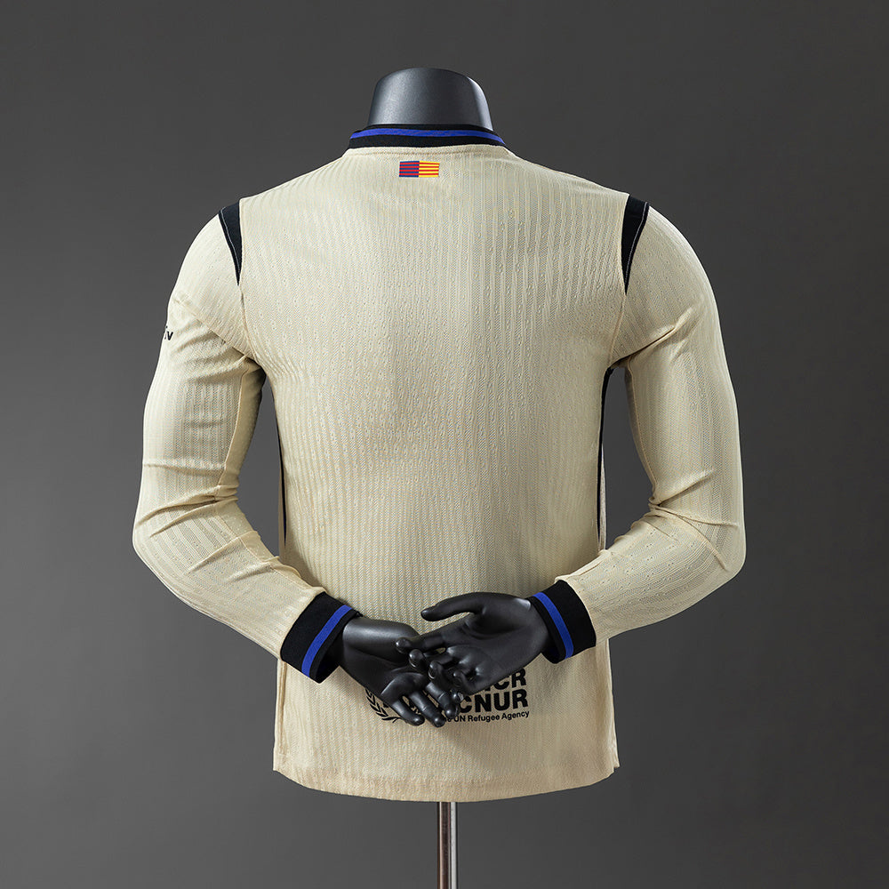 Barcelona 25/26 Player Version Away Long Sleeve Jersey