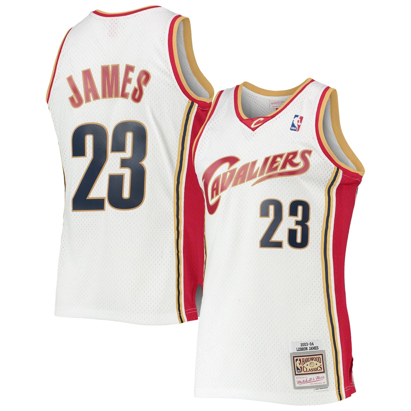 LeBron James Cleveland Cavaliers 2003/04 Hardwood Classics Jersey - White