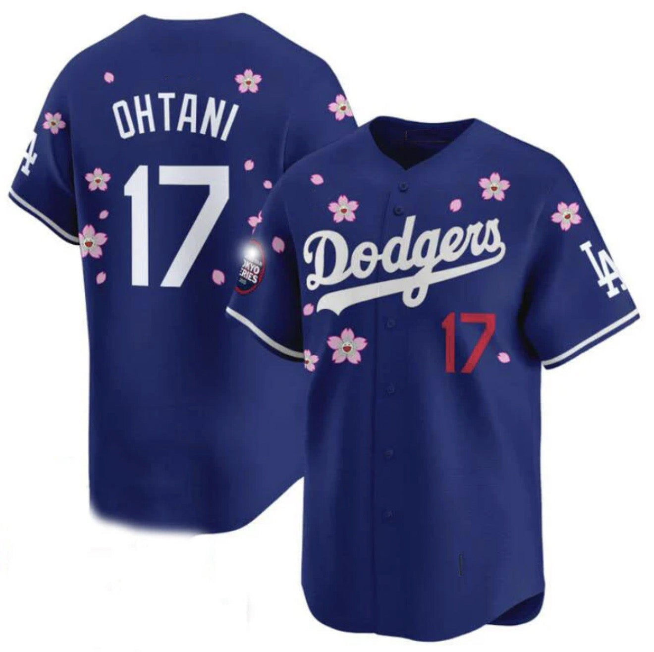 Shohei Ohtani Los Angeles Dodgers Home Cherry Blossom Jersey - Royal