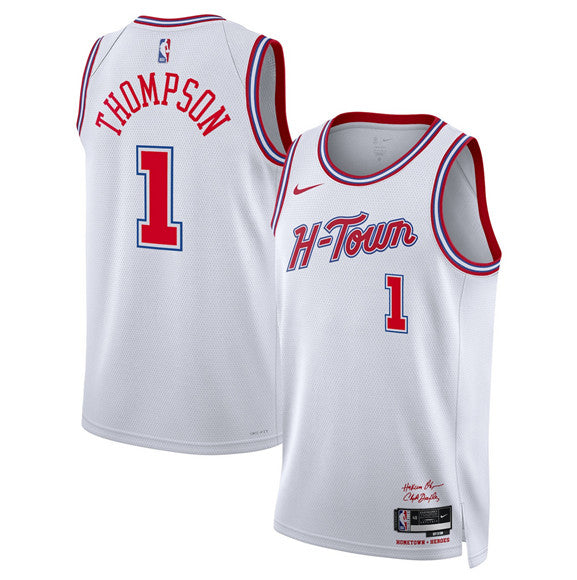Amen Thompson Houston Rockets Unisex 2025/26 Swingman Jersey - White - City Edition
