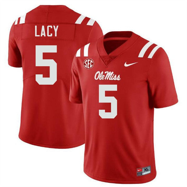Kewan Lacy Ole Miss Rebels Jersey - Red