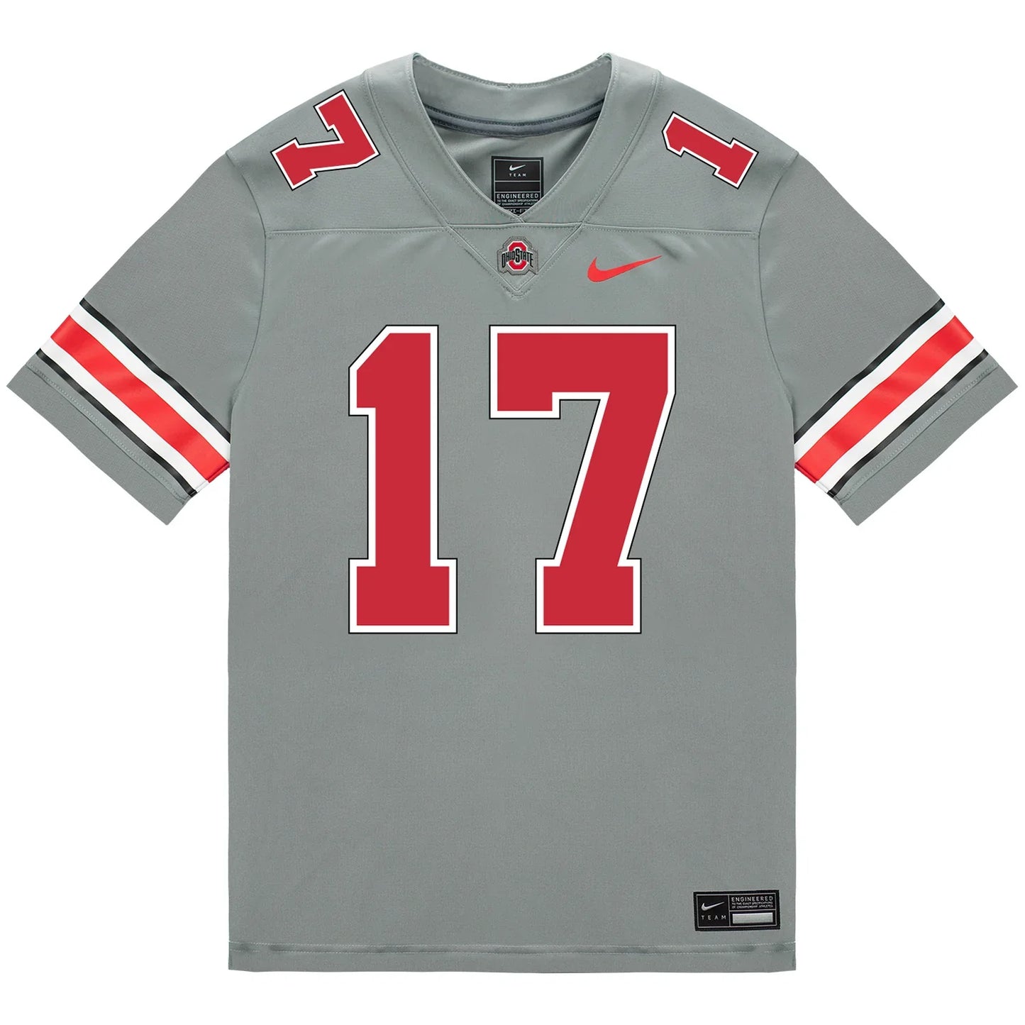 Carnell Tate Ohio State Buckeyes Jersey – Grey