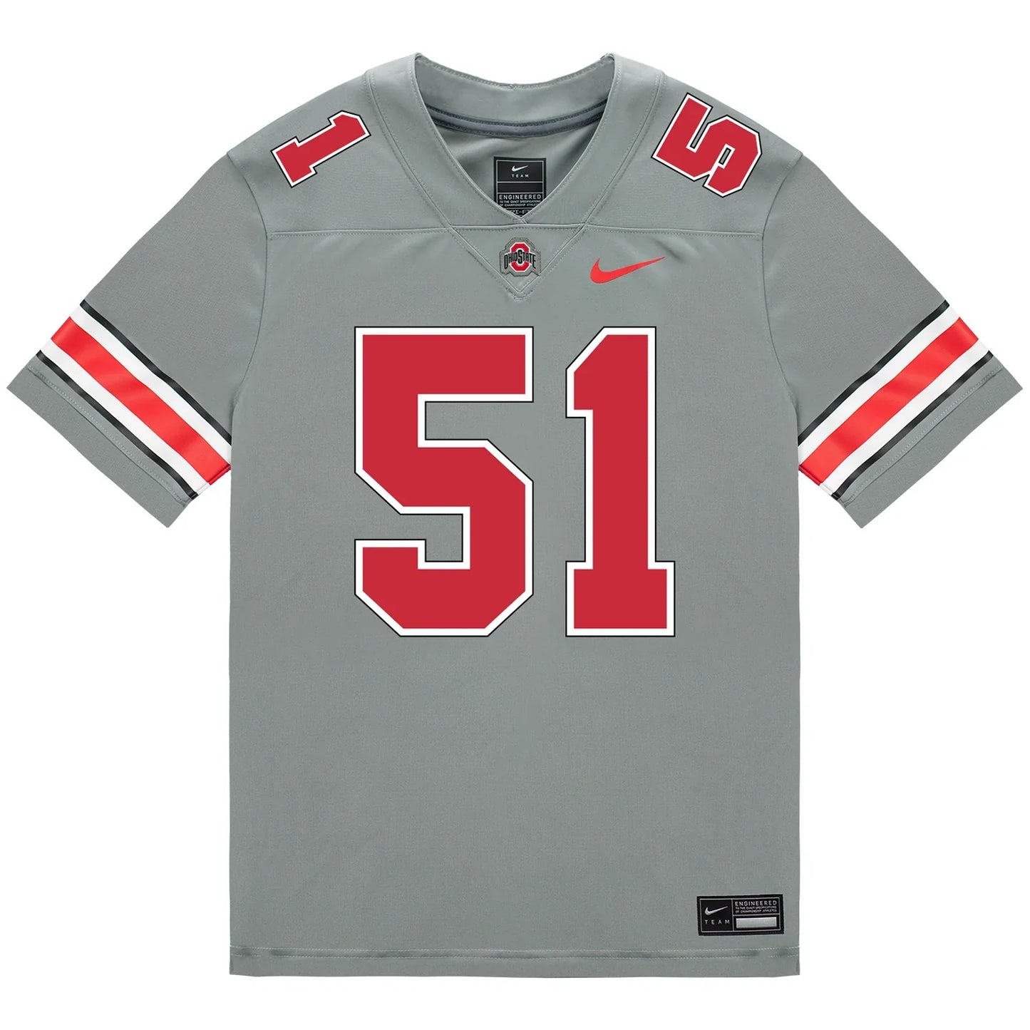 Luke Montgomery Ohio State Buckeyes Jersey – Grey