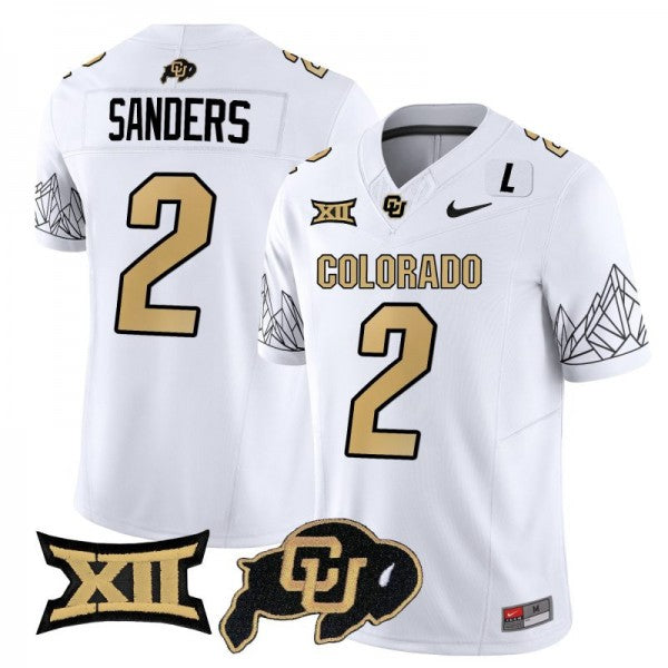 Shedeur Sanders Colorado Buffaloes Jersey - White