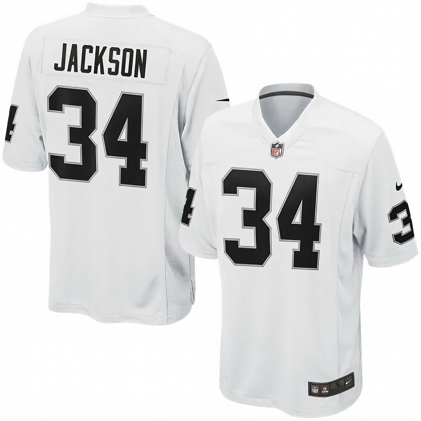 Bo Jackson Las Vegas Raiders Road Retired Player Jersey - White