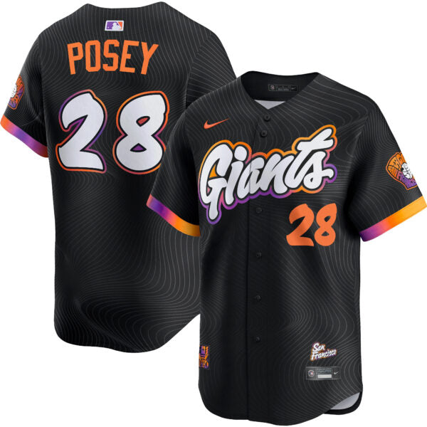 Buster Posey San Francisco Giants City Connect Limited Jersey - Anthracite