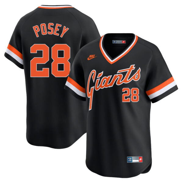 Buster Posey San Francisco Giants Cooperstown Collection Jersey - Black
