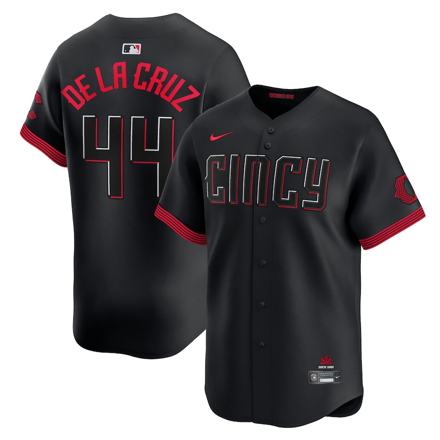 Elly De La Cruz Cincinnati Reds City Connect Jersey - Black