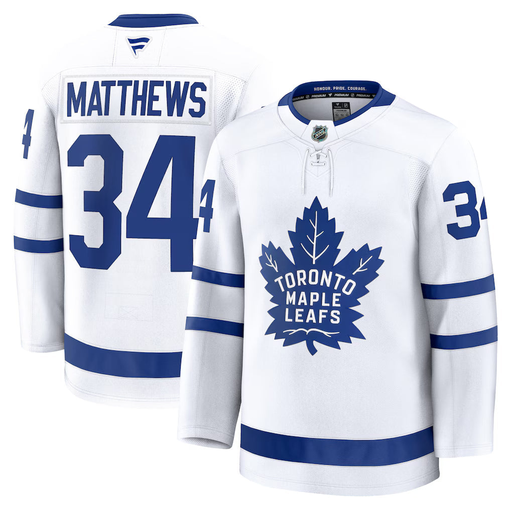 Auston Matthews Toronto Maple Leafs Away Premium Jersey - White