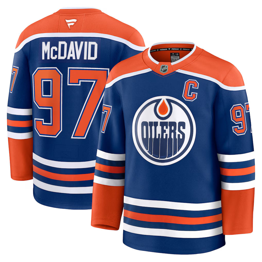 Connor McDavid Edmonton Oilers Home Premium Jersey - Royal