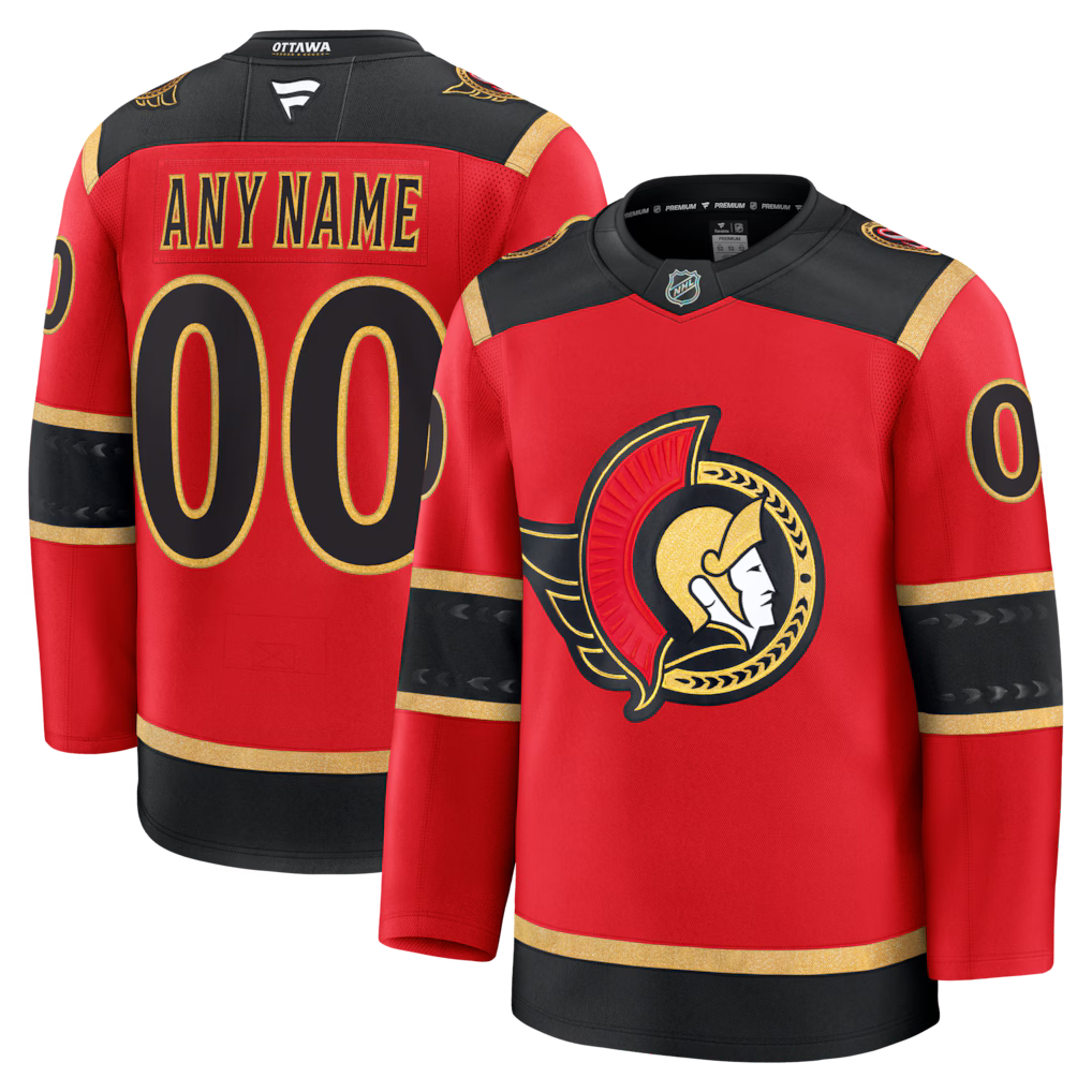 Custom Ottawa Senators Alternate Premium Jersey - Red