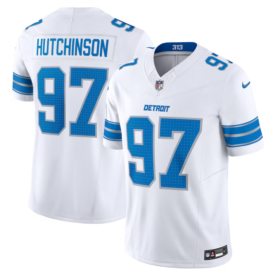 Aidan Hutchinson Detroit Lions Jersey - White