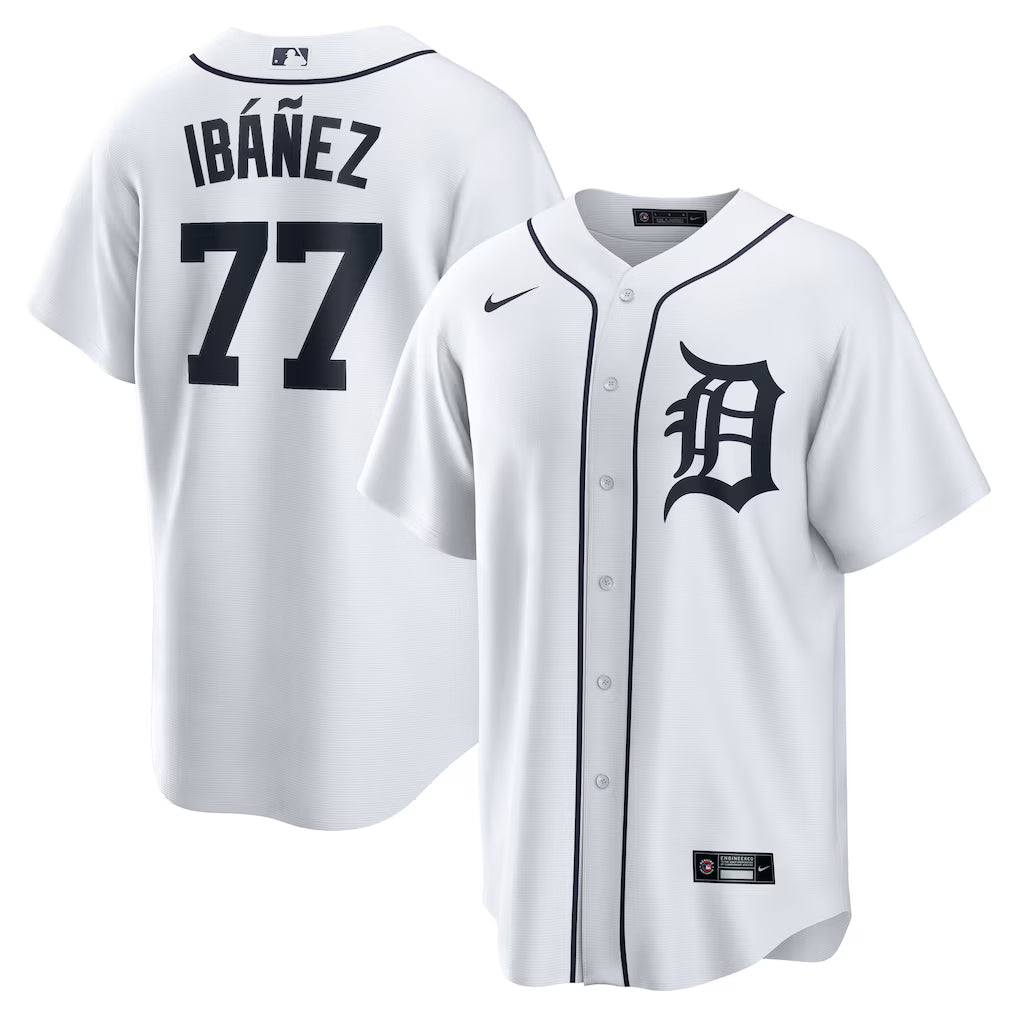 Andy Ibanez Detroit Tigers Home Jersey - White