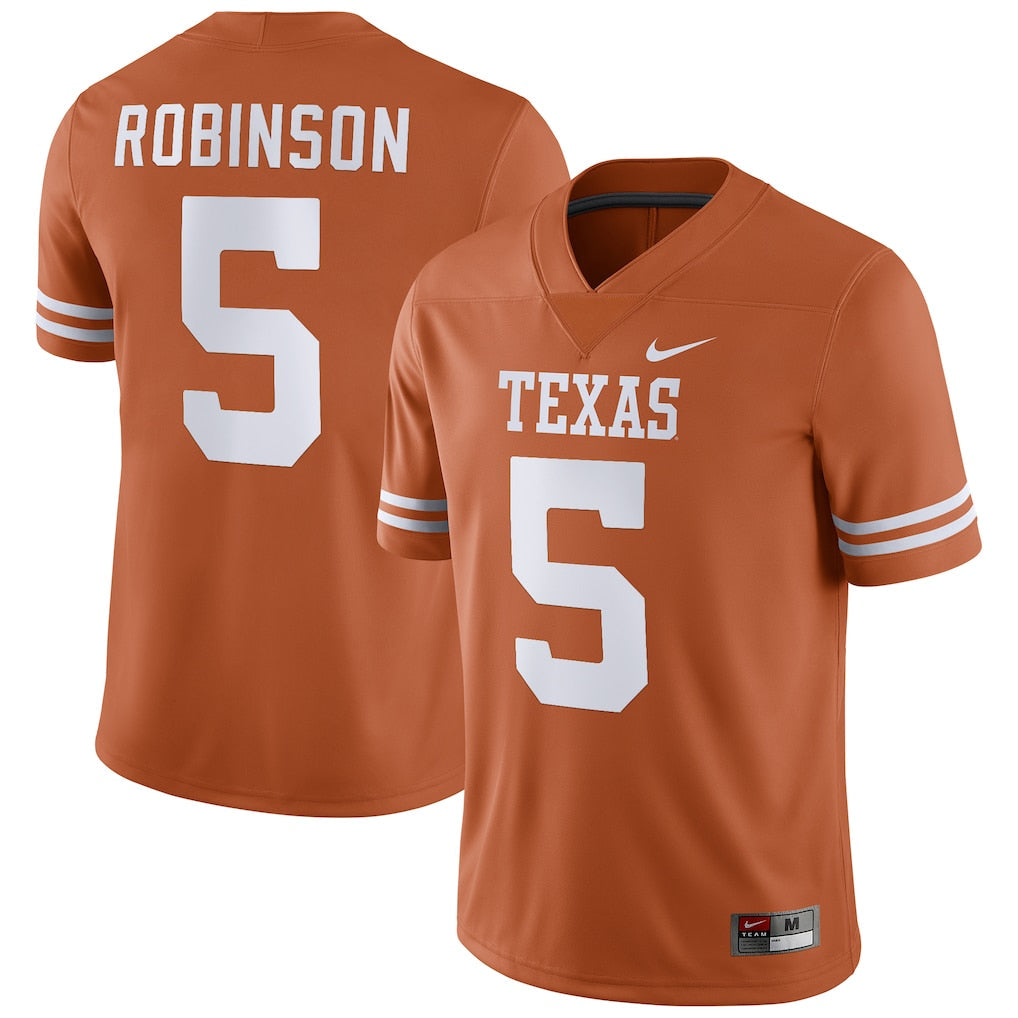 Bijan Robinson Texas Longhorns Jersey - Orange