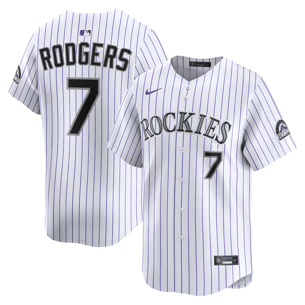 Brendan Rodgers Colorado Rockies Home Jersey - White