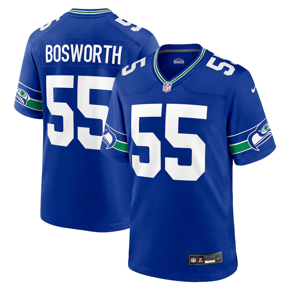 Brian Bosworth Seattle Seahawks Retired Player Alternate Jersey - Royal
