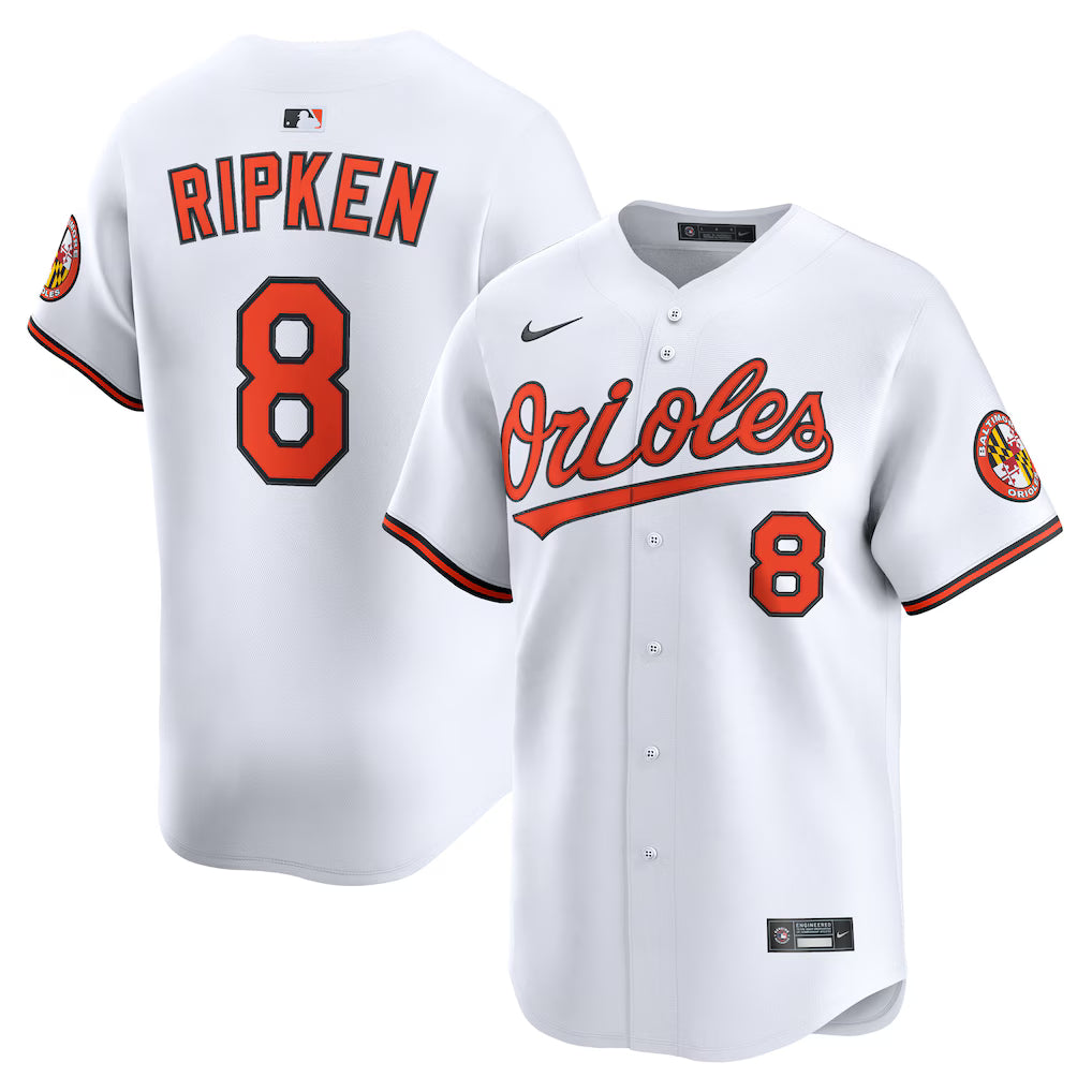 Cal Ripken Jr. Baltimore Orioles Home Retired Player Jersey - White