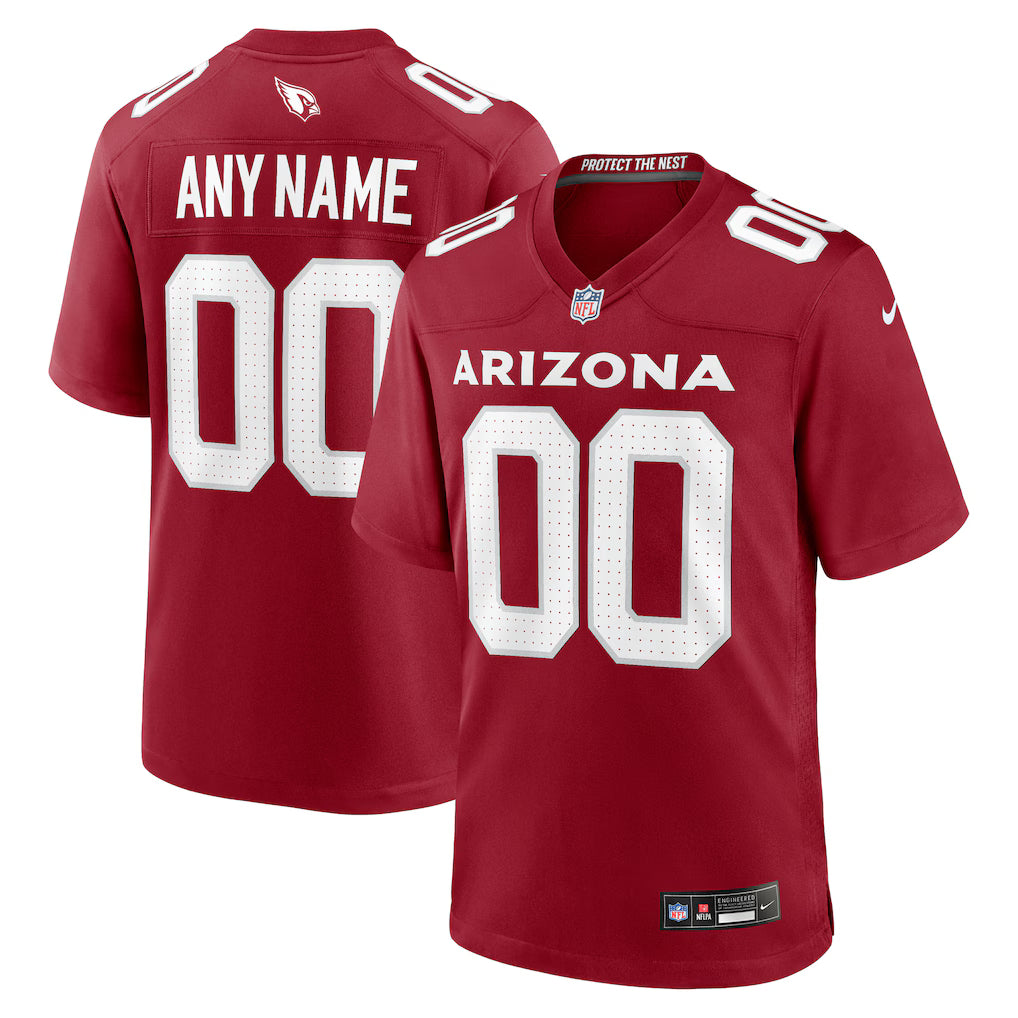 Custom Arizona Cardinals Jersey - Cardinal Red