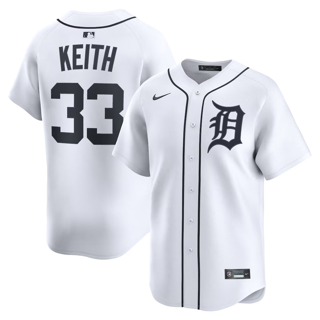Colt Keith Detroit Tigers Home Jersey - White