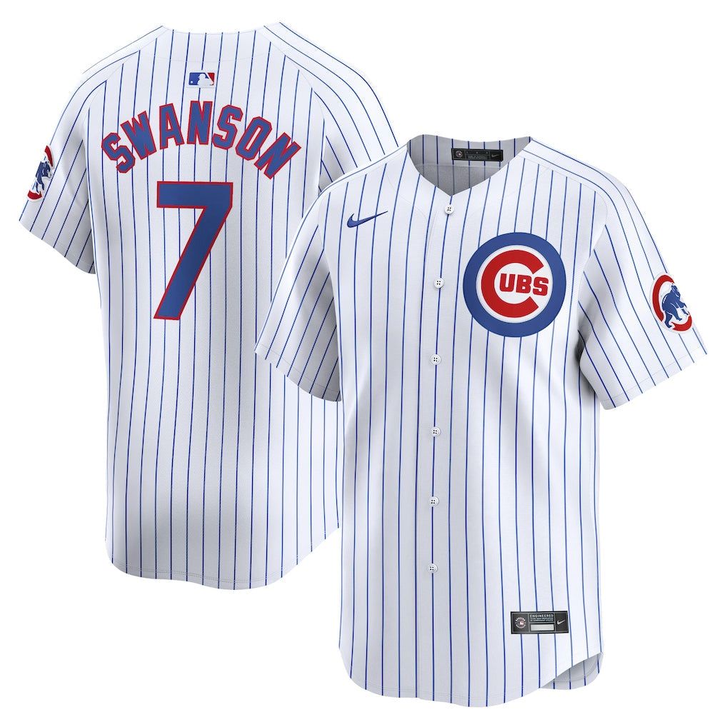 Dansby Swanson Chicago Cubs Home Jersey - White