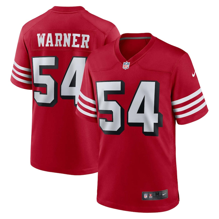 Fred Warner San Francisco 49ers Alternate Jersey - Scarlet