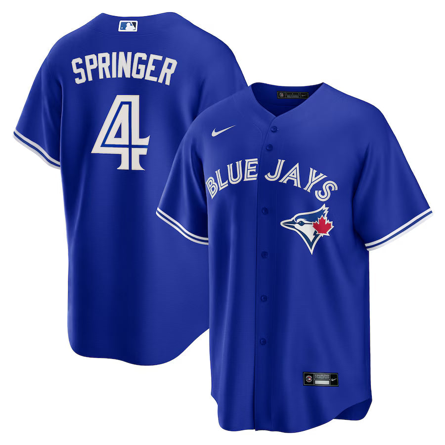 George Springer Toronto Blue Jays Alternate 2 Jersey - Rush Blue