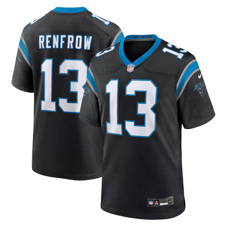 Hunter Renfrow Carolina Panthers Jersey - Black