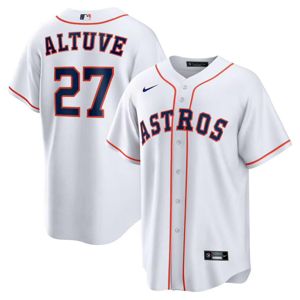 Jose Altuve Houston Astros Home Player Jersey - White