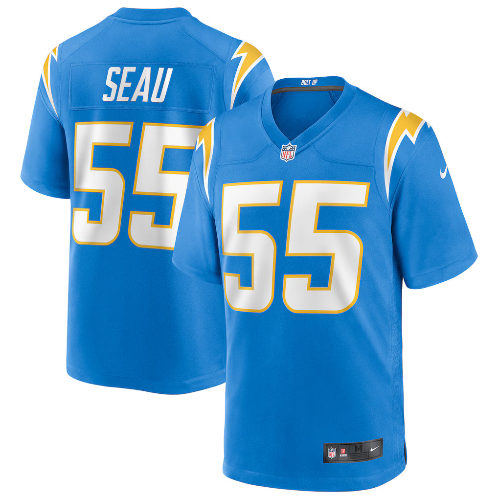 Junior Seau Los Angeles Chargers Retired Player Jersey - Powder Blue