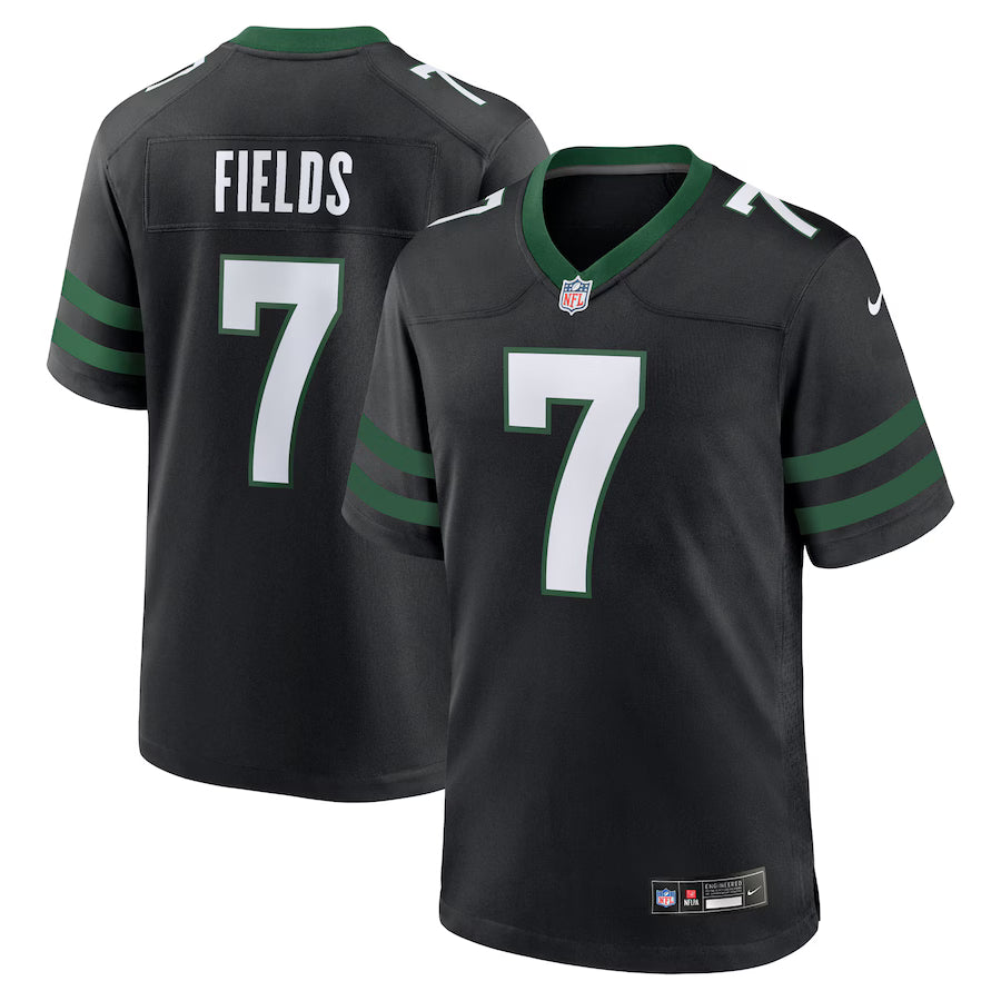 Justin Fields New York Jets Jersey - Legacy Black