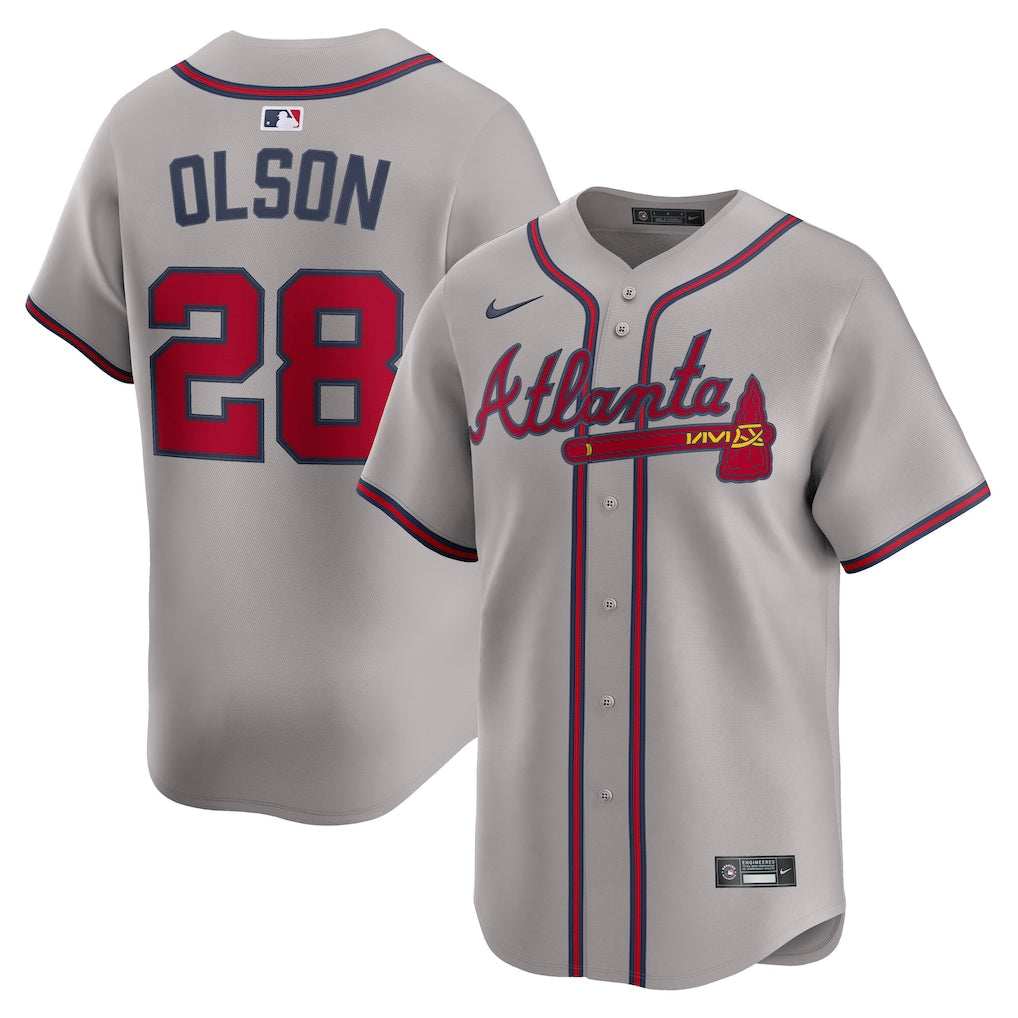 Matt Olson Atlanta Braves Road Limited Player Jersey - Gray