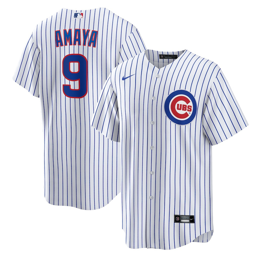 Miguel Amaya Chicago Cubs Home Jersey - White