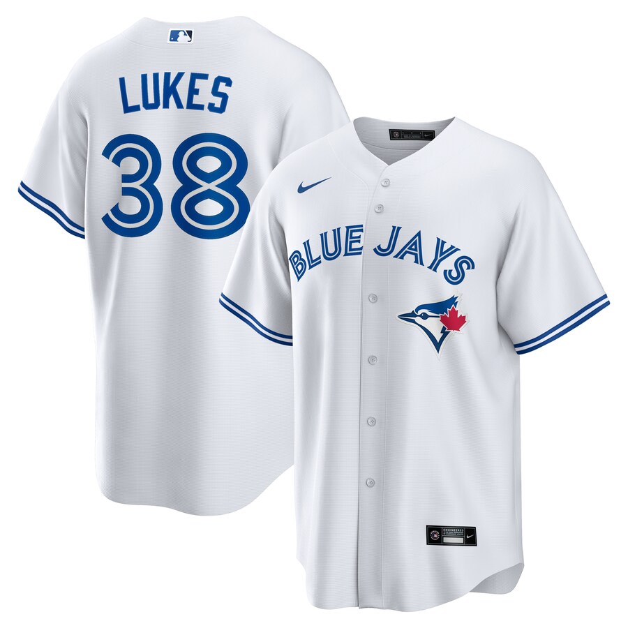 Nathan Lukes Toronto Blue Jays Home Jersey - White