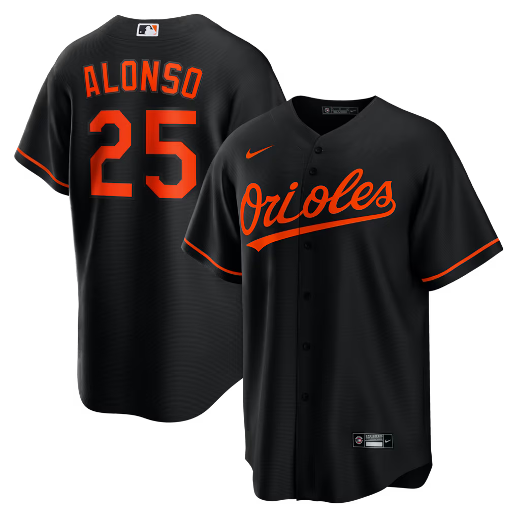 Pete Alonso Baltimore Orioles Alternate Jersey - Black