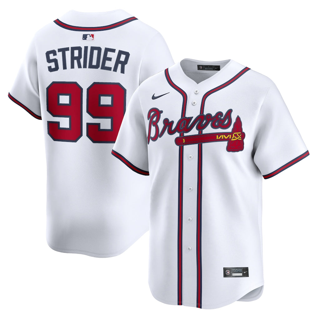 Spencer Strider Atlanta Braves Home Limited Player Jersey - White