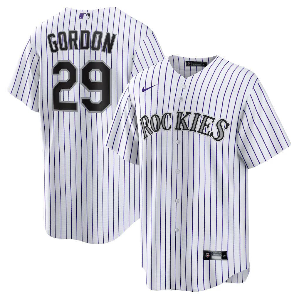 Tanner Gordon Colorado Rockies Home Jersey - White
