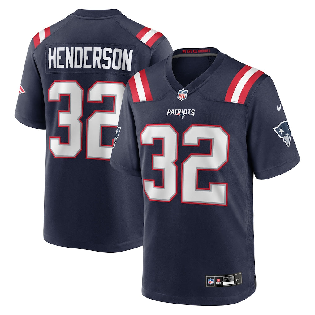 TreVeyon Henderson New England Patriots Jersey - Navy