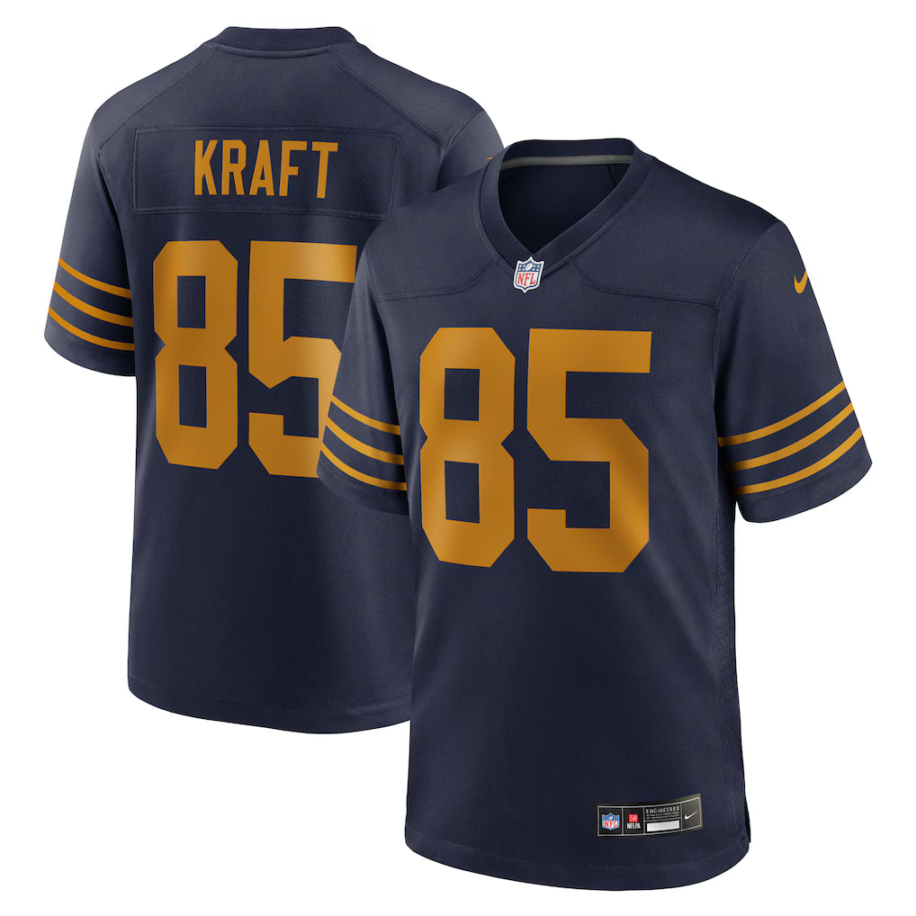 Tucker Kraft Green Bay Packers Alternate Jersey - Navy