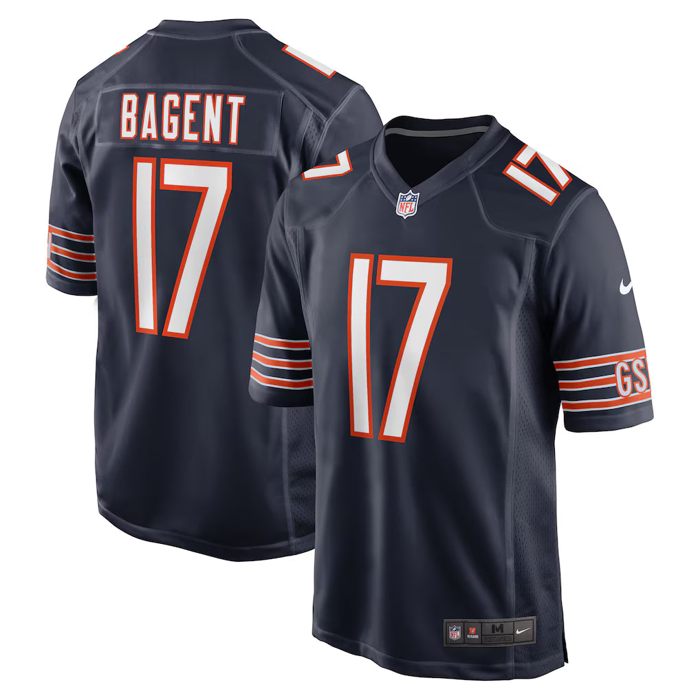 Tyson Bagent Chicago Bears Jersey - Navy