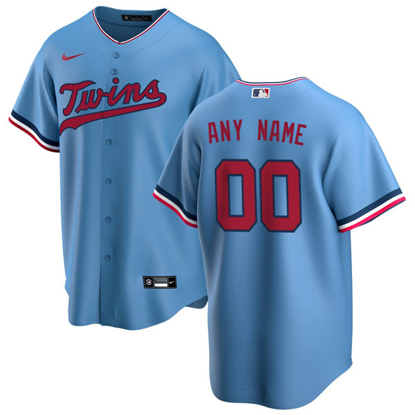 Custom Minnesota Twins Alternate Jersey - Powder Blue