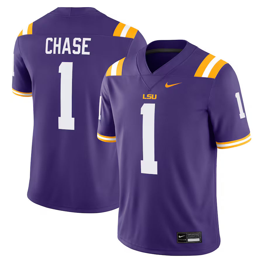 Ja'Marr Chase LSU Tigers Alumni Jersey - Purple