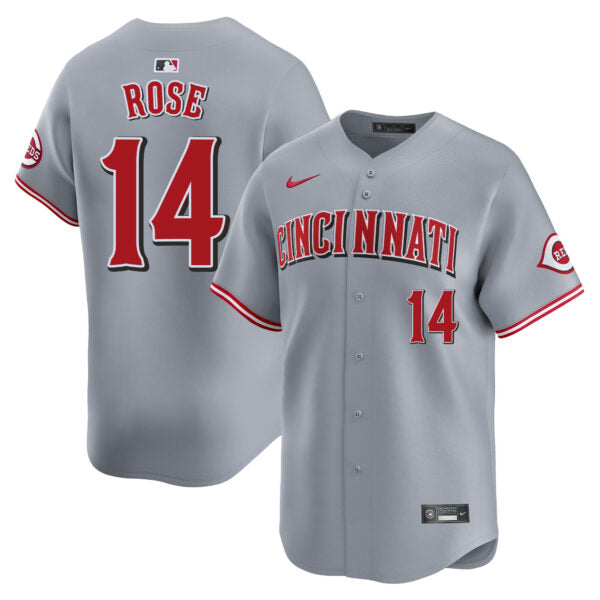 Pete Rose Cincinnati Reds Road Limited Jersey - Gray