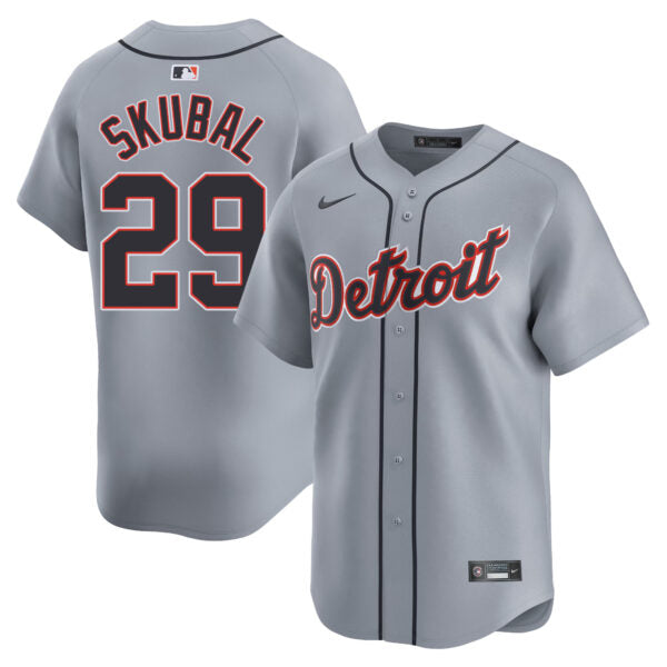 Tarik Skubal Detroit Tigers Road Limited Jersey - Gray