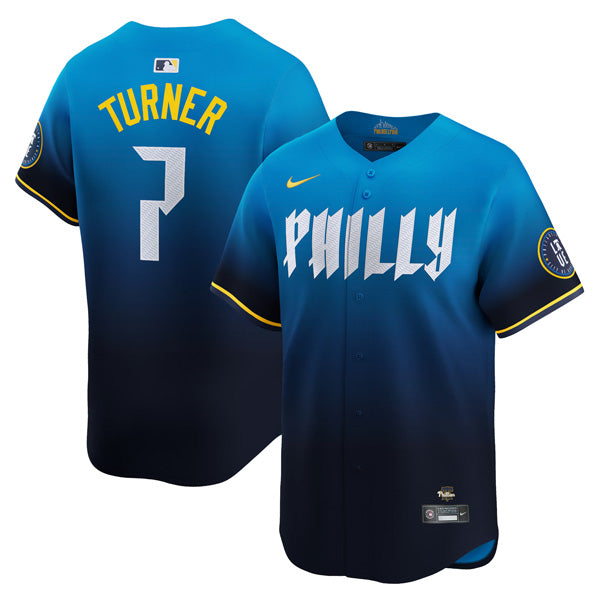 Trea Turner Philadelphia Phillies City Connect “Philly” Limited Jersey - Blue